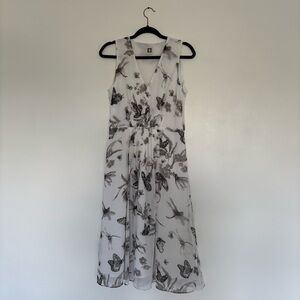 Anne Klein Butterfly Fit & Flare Dress